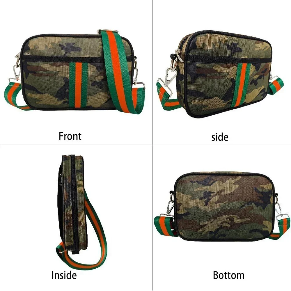 Canvas Small Crossbody Bag Women Mini Purse Adjustable Shoulder Travel